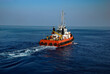 © satheesh sagara - orange rescue boat