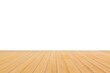 © saranyoo - empty wooden floor on white background.