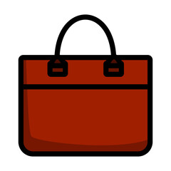 Wall Mural - Business Woman Briefcase Icon