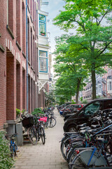 Canvas Print - Street of Amsterdam