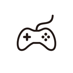 Poster - Set of Simple Flat Game Icon Illustration Design, Clean Joystick Game Controller Symbol With Outlined Style Template Vector