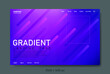 © kitipol - Modern abstract landing page background with gradient colors using fluid and liquid diagonal elements.