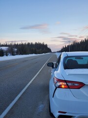 car on the road