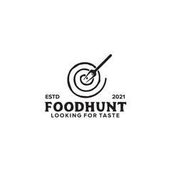 Poster - Food hunter logo design template