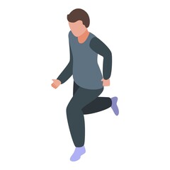 Poster - Home exercise icon. Isometric of Home exercise vector icon for web design isolated on white background