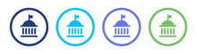Government Icon Set, Vector Illustration