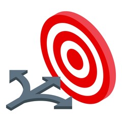 Poster - Successful career target icon. Isometric of Successful career target vector icon for web design isolated on white background