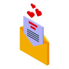 Poster - Successful campaign mail icon. Isometric of Successful campaign mail vector icon for web design isolated on white background