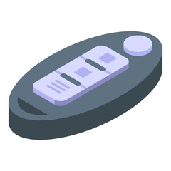 Poster - Smart car key alarm icon. Isometric of Smart car key alarm vector icon for web design isolated on white background