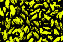 Yellow Black Abstract Background. Illustration For Design. Copy Space.