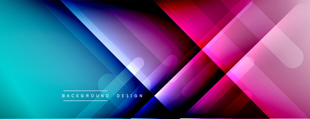 Dynamic lines abstract background. 3D shadow effects and fluid gradients. Modern overlapping forms