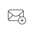 Compose email line icon