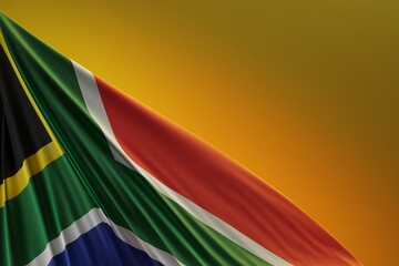 Wall Mural - Abstract South Africa Flag 3D Render (3D Artwork)