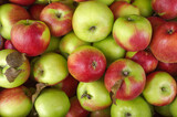 Fototapeta Kuchnia - food texture of red and green apples