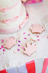 Wall Mural - decorative cookies for princess, bonbonnieres