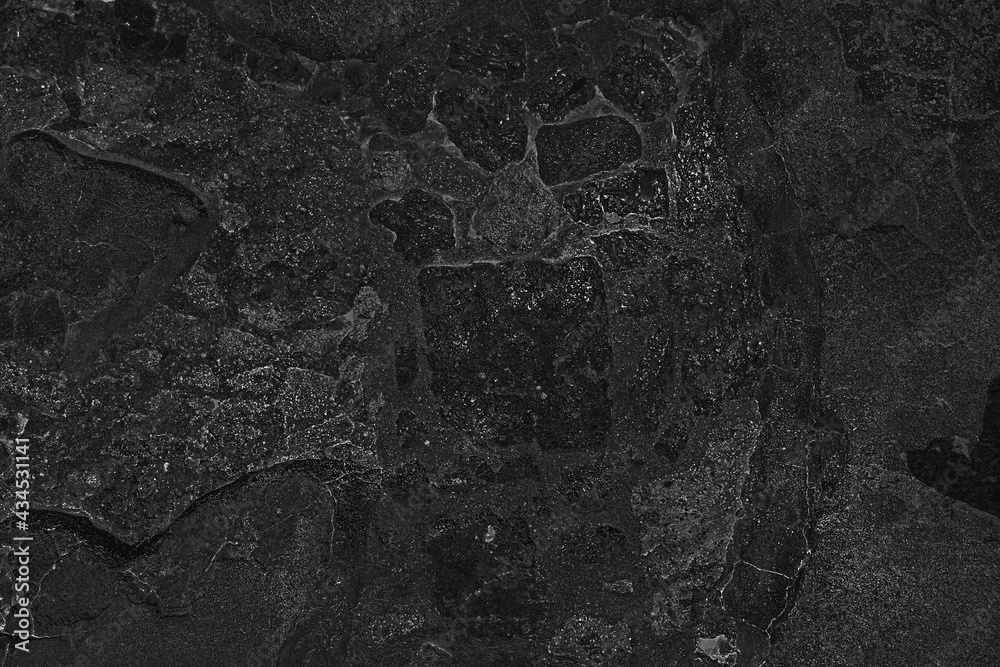 Old grungy retro dirty dusty brick wall of built fortress city. Cracked vintage pitted peeled surface worn facade cellar. Ruined shabby grimy holes blocks. Crumbled ragged pathway for 3D grunge design