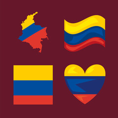 Poster - four colombian protest icons