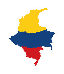 Poster - map of colombia