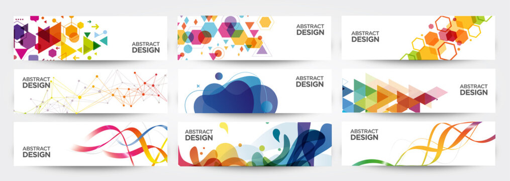 abstract banners