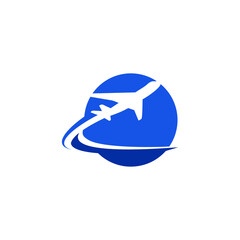 Wall Mural - airplane icon logo