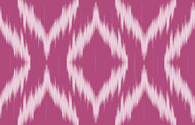 Ikat Fabric Purple And White  Seamless Pattern Background,