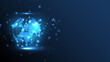 © Rabbit_1990 - Global network connection World map abstract technology background global business innovation concept
