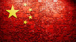 © RocknRoller Studios - Flag of China rendered in a Futuristic 3D style. Chinese Innovation Concept. Tech Background.