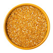 proso millet grains in round bowl cutout