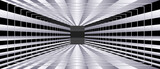 Fototapeta Perspektywa 3d - Abstract background. Monochrome gradient tunnel image