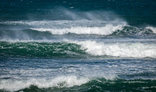 Oceans Waving Breaking In Storm At Sea 