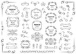 © Ms VectorPlus - Calligraphic design elements . Decorative swirls or scrolls, vintage frames , flourishes, labels and dividers. Retro vector illustration