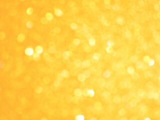 Golden yellow bokeh abstract background