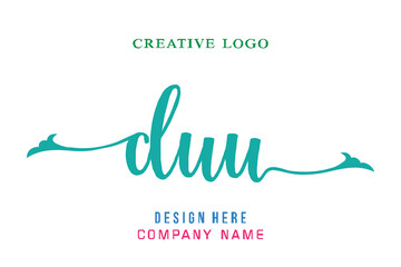 DUU lettering logo is simple, easy to understand and authoritative