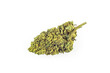 Medical Cannabis flower bud isolated on white background