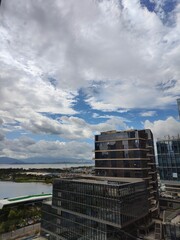 site with clouds