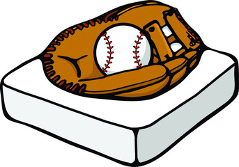 ball and glove | baseball equipment