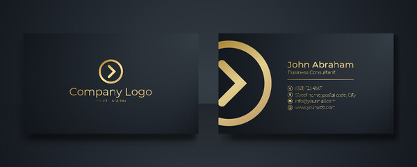 modern business card - creative and clean business card template. luxury business card design templa