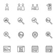 © alekseyvanin - Hotel booking line icons set