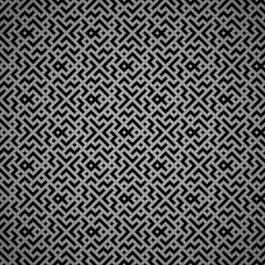 Naklejka na meble Abstract geometric pattern. A seamless vector background. Black and gray ornament. Graphic modern pattern. Simple lattice graphic design