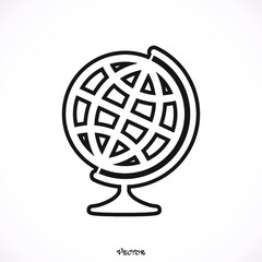 Wall Mural - Vector globe icons