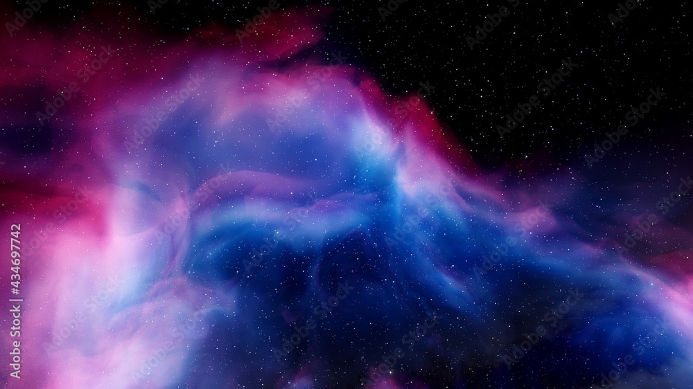 red-violet nebula in outer space, horsehead nebula, unusual colorful nebula in a distant galaxy, red nebula 3d render	
 - obrazy, fototapety, plakaty 