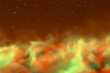 Wall Mural - Abstract background creative illustration of mystical smoke concept with stars you can use for any design purposes
