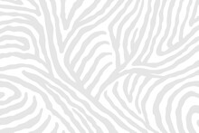 Vector Abstract Animalistic Background. Freehand Illustration Of Zebra Skin Print.