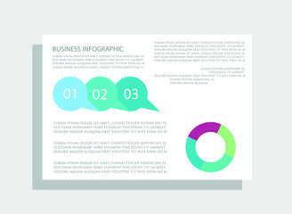 Brochure for business reports, cover layout and infographics