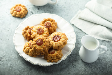 Wall Mural - Traditional homemade cookies filled with jam