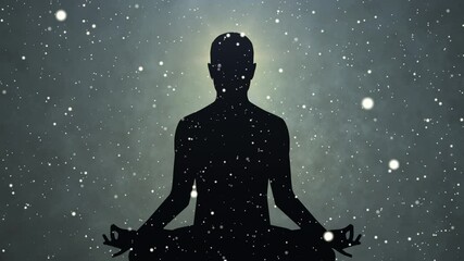 space spiritual meditation seamless loop infinity animated ultra high definition mentally clear and 