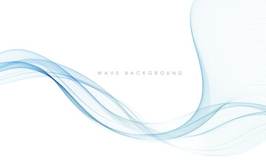 vector abstract colorful flowing wave lines isolated on white background. design element for technol