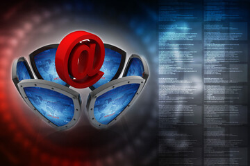 Poster - 3d rendering spam shield