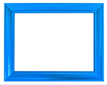 Blue Frame Isolated On White