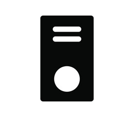 Sticker - Computer case icon